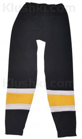 Рейтузы хоккейные Pro Series (синтетические), Черно-бело-желтые