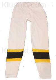 Рейтузы хоккейные Pro Series (синтетические), Бело-желто-черные