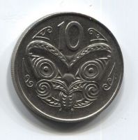 10 центов 1988 года Новая Зеландия