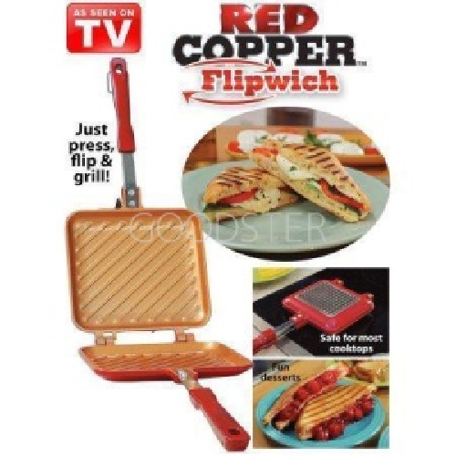 Двойная Сковорода Для Бутербродов Red Copper Flipwich Duo
