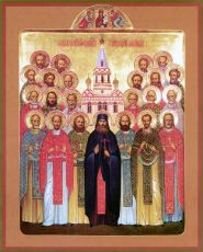 Икона Собор Белорусские святых (рукописная)