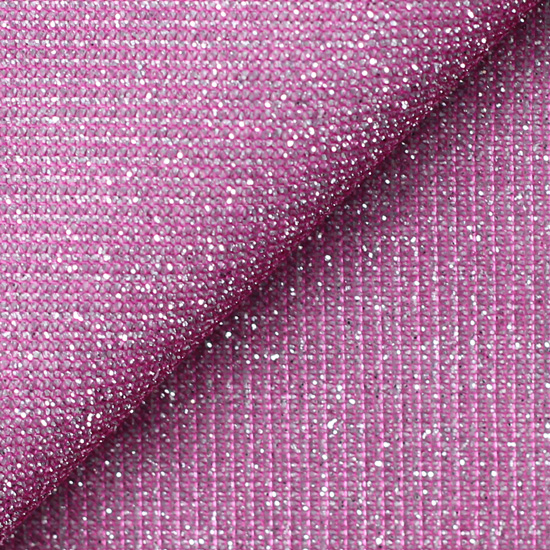 Лоскут трикотажной блестящей ткани Розовый