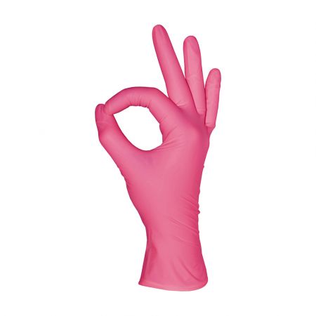 Перчатки нитриловые MediOK, розово-ягодный, размер XS,S,M,L- 50 пар