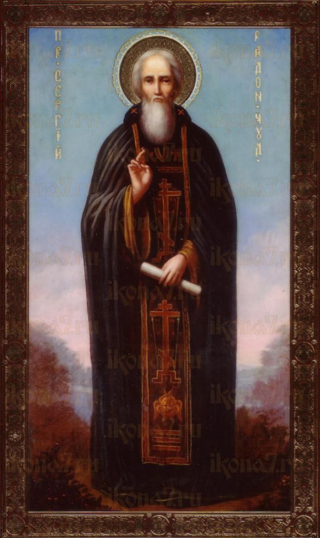 Икона Арсений Коневский преподобный (рукописная)