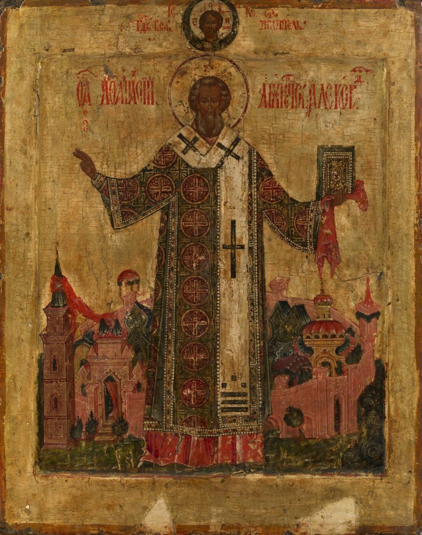 Икона Афанасий Александрийский святитель (рукописная)