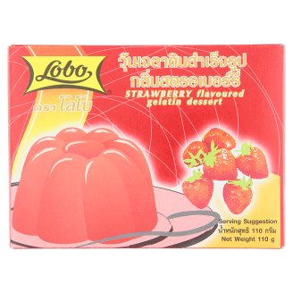 Желе из клубники Lobo Strawberry Flavoured Gelatin Dessert 110 гр