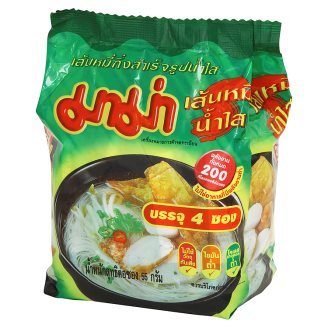 Тайский суп с рисовой лапшой МАМА 4 брикета по 55 гр