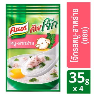 Рисовая каша тайская Кхао Том со свининой Knorr 4 пакета по 35 гр