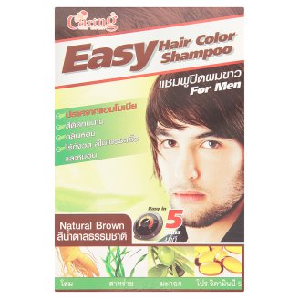 Оттеночный шампунь мужской цвет Натуральный Шатен Caring Easy 1 шт