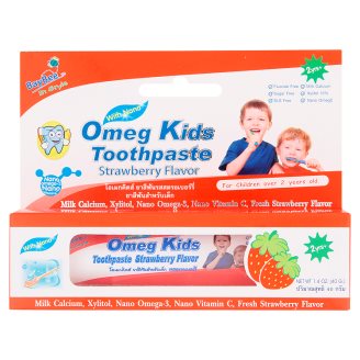 Детская зубная паста Клубника Omeg Kids Strawberry Flavor 2+ лет 40 гр