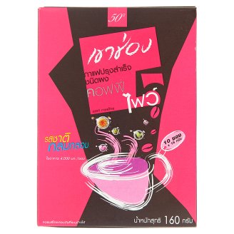 Тайский кофе растворимый Мягкий микс Khao Shong Coffee Five 10 шт по 16 гр