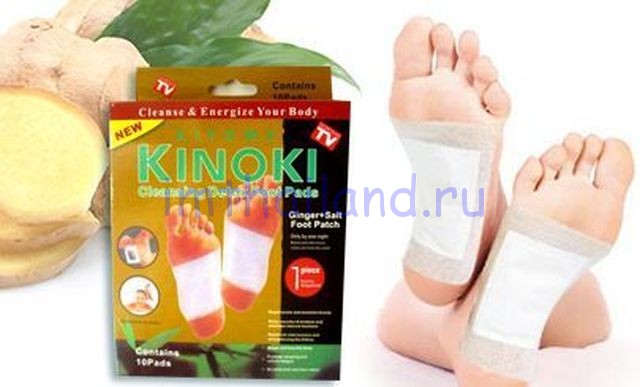 Детоксикационный пластырь Kinoki для ног 10 шт