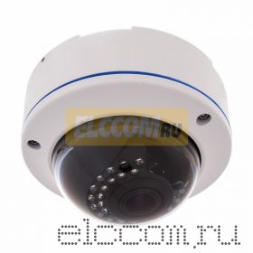 Купольная уличная камера IP 2. 1Мп Full HD (1080P), объектив 2. 8-12 мм. , ИК до 30 м. , PoE
