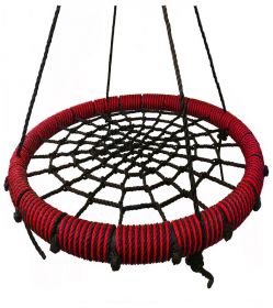 Подвесные качели "гнездо" диаметром 100 см KIDGARDEN красный