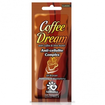 Крем для солярия Coffee Dream 6х bronzer, 15 мл. (масла кофе и Ши)