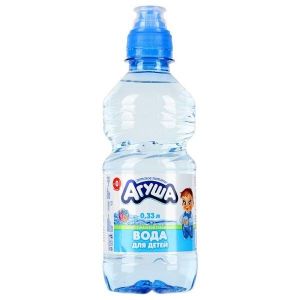 Агуша: Вода питьевая 0,33л