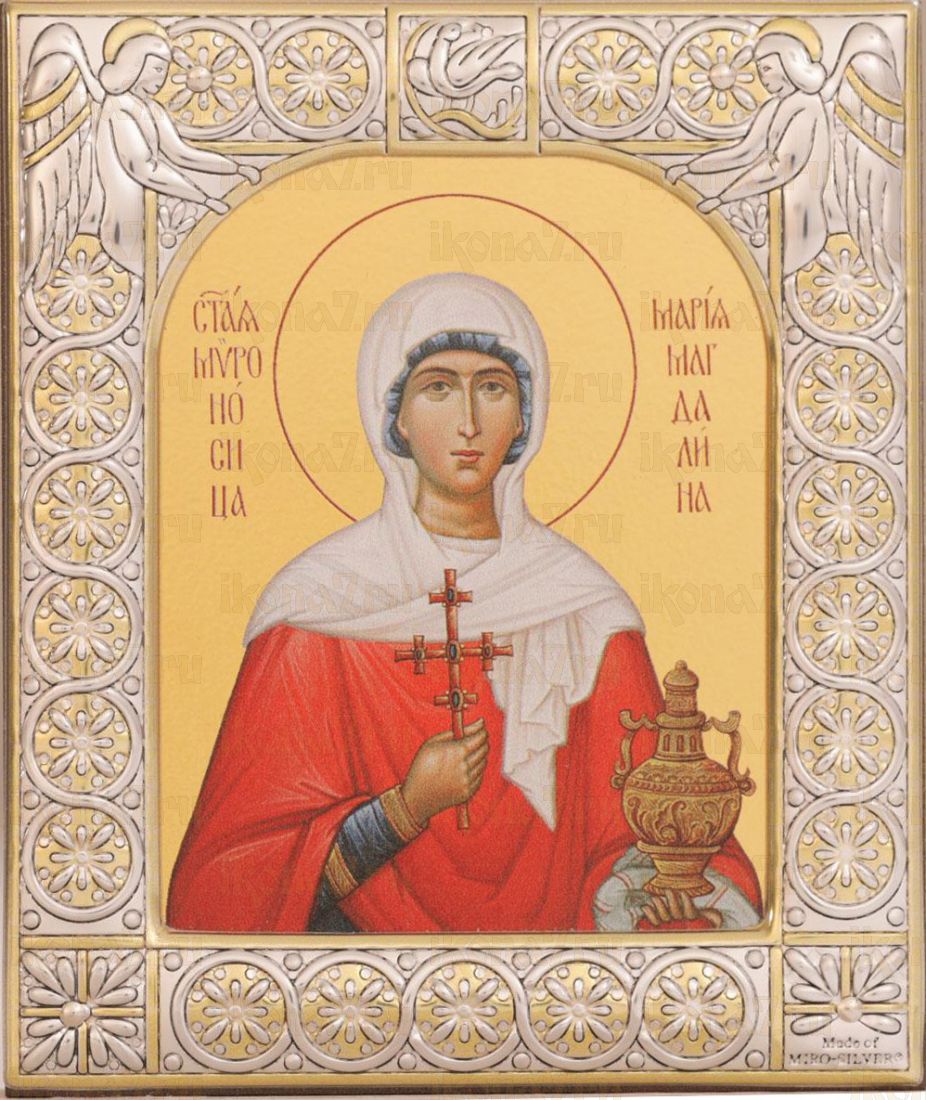 Икона Мария Магдалина равноапостольная (9х10,5см)