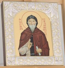 Икона Александр Константинопольский преподобный (9х10,5см)