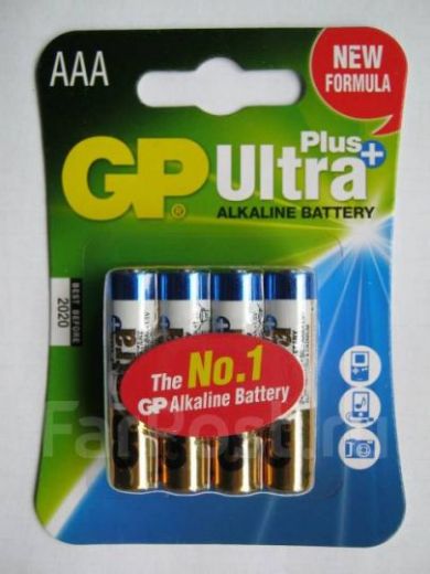 Батарейка GP Ultra Plus Alkaline AAA 4 шт