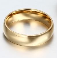 Позолоченные обручальные кольца (6 мм)