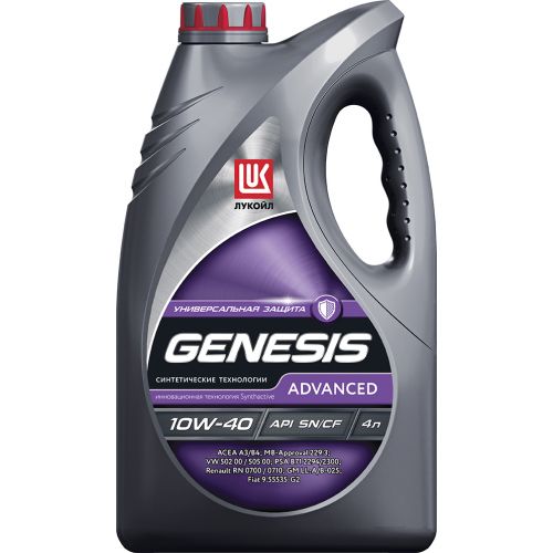 Лукойл GENESIS 10w40 Advanced SN/CF 4л