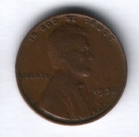 1 цент 1936 года США