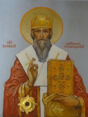 Икона Антоний Вологодский святитель (рукописная)