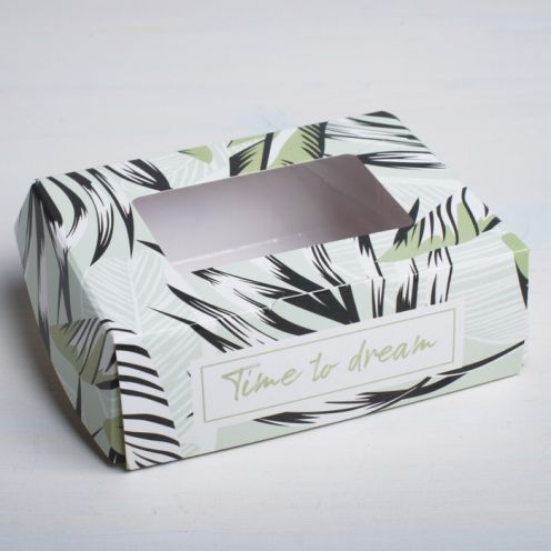 Коробка с окошком "Тропики", 10× 8 × 4 см