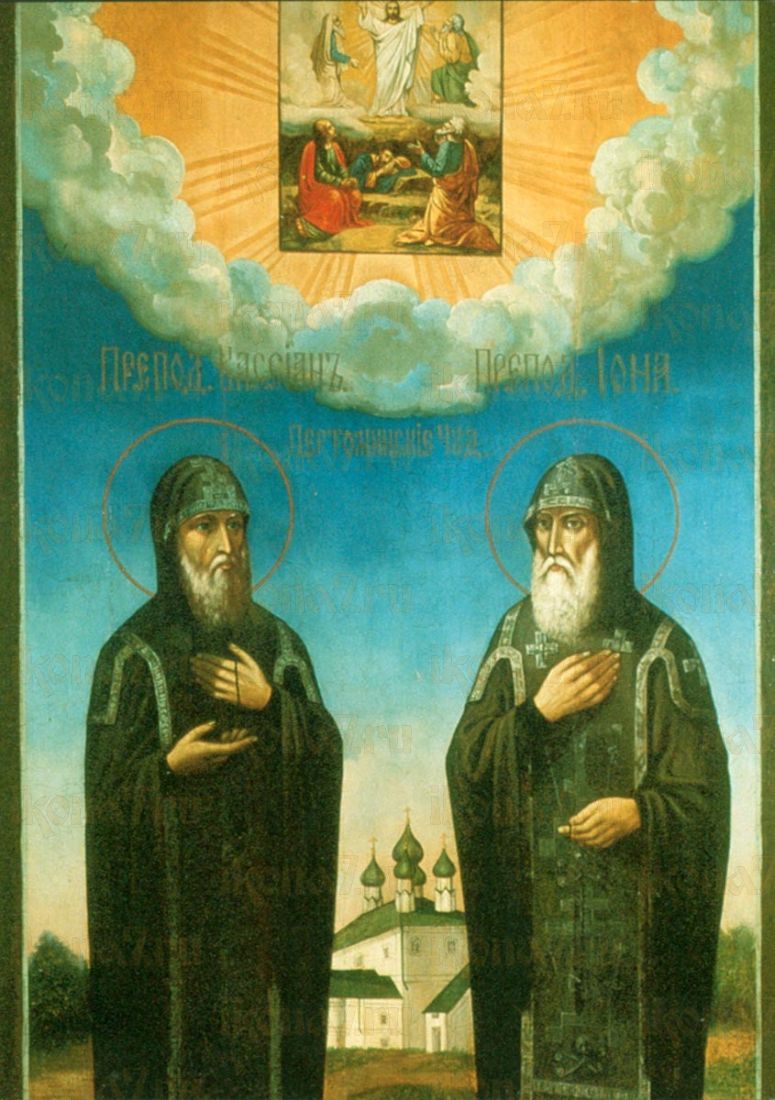 Икона Вассиан Пертоминский преподобный (рукописная)