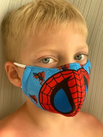Многоразовая защитная маска со Спайдерменом. Детские для мальчиков. Купить в Санкт-Петербурге
