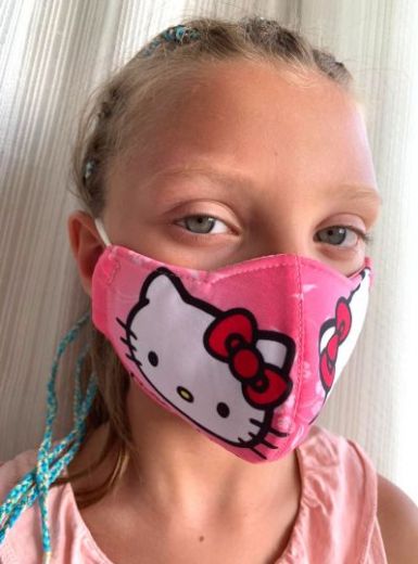 Многоразовая защитная маска для детей и взрослых Hello Kitty (СПб)