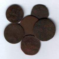 Набор старинных монет 7 шт.