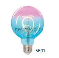 Декоративная светодиодная лампа LED-SF01-4W/SOHO/E27/CW BLUE/WINE GLS77TR