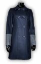 Пальто женское NAF NAF UHWH32D-BLEU-OBSCUR, ткань тёмно-синяя
