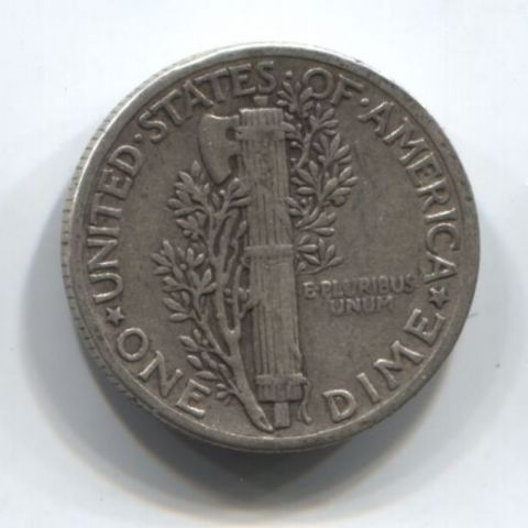 1 дайм (10 центов) 1942 года США