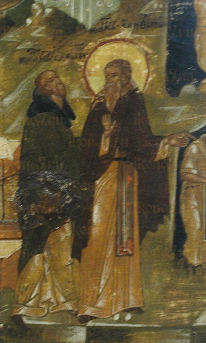 Икона Иоанн Безмолвник преподобный (рукописная)