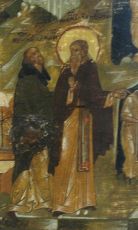 Икона Иоанн Безмолвник преподобный (рукописная)