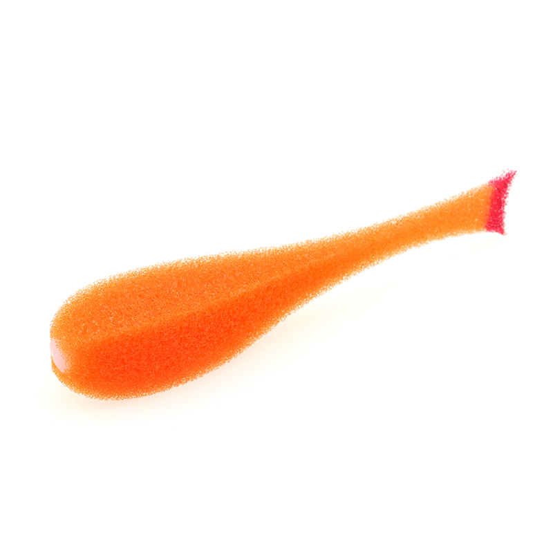 Поролоновая рыбка цвет 09, уп.(5шт.) с силиконовой вставкой