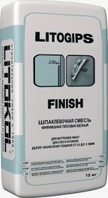 Шпаклёвка Финишная Litogips Finish 15кг Litokol