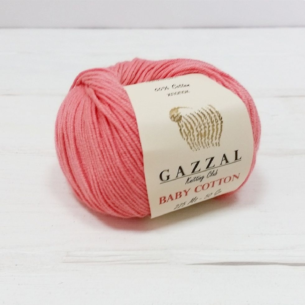 Baby cotton (Gazzal) 3435-коралл
