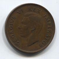 1 пенни 1941 года Южная Африка
