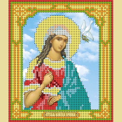 Схема для вышивания бисером ASTREA "Святая великомученица Ирина" (74104)