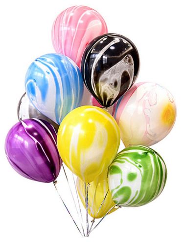 Набор воздушных шаров с рисунком агаты ассорти
