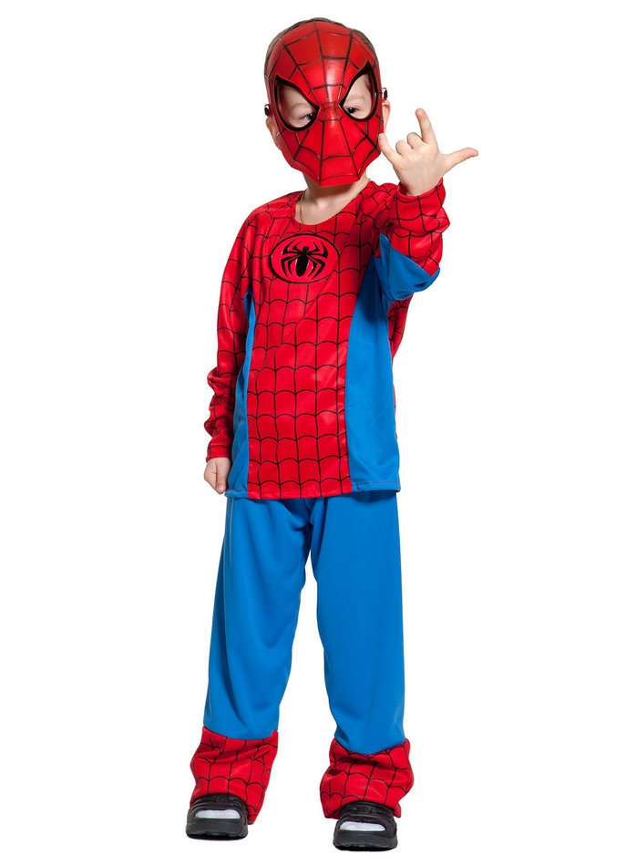 Детский костюм красного Спайдермена