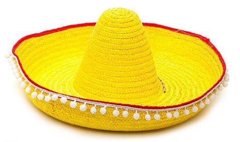 Карнавальный аксессуар желтая шляпа