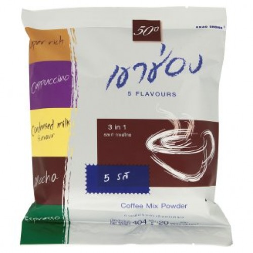 Тайский кофе 5 ярких вкусов Khao Shong 20 пакетов - 400 грамм
