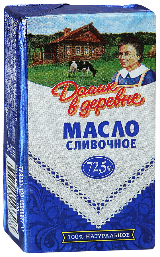 Дер 72. Масло сливочное домик в деревне 72.5 180 г. Масло сливочное домик в деревне 72.5. Масло сливочное домик в деревне 82.5. Масло домик в деревне 72,5% 180г.