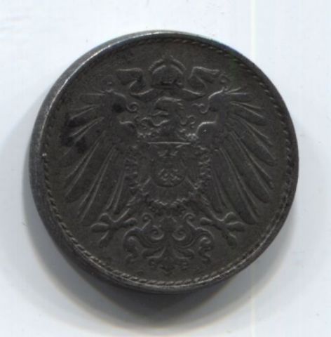 5 пфеннигов 1917 года Германия A