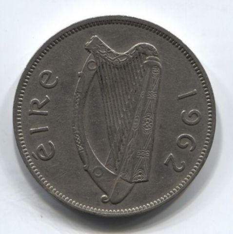 1/2 кроны 1962 года Ирландия