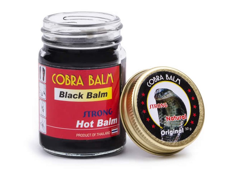 Черный тайский бальзам с коброй Cobra Balm 200 гр